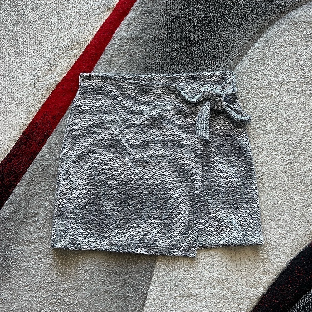 LOFT Faux Wrap Mini Skirt
